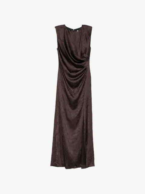 Maje crinkled-effect sleeveless maxi dress