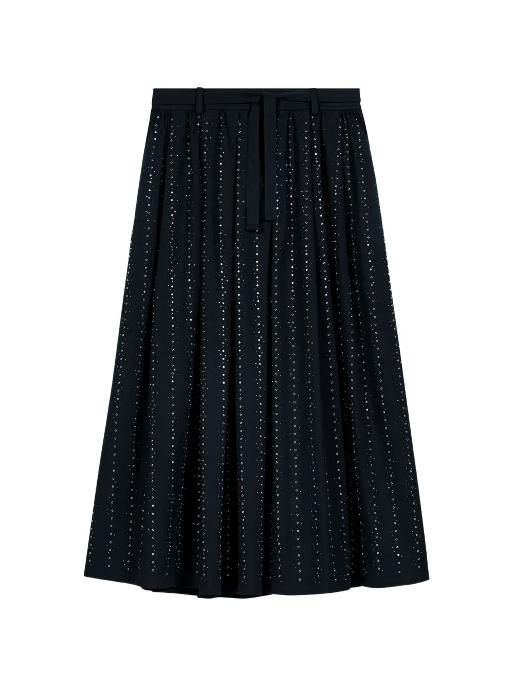 Maje embellished A-line midi skirt - Blu