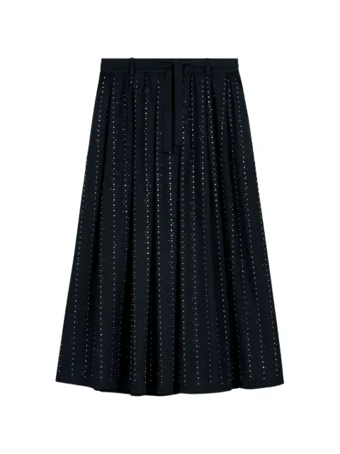 Maje embellished A-line midi skirt