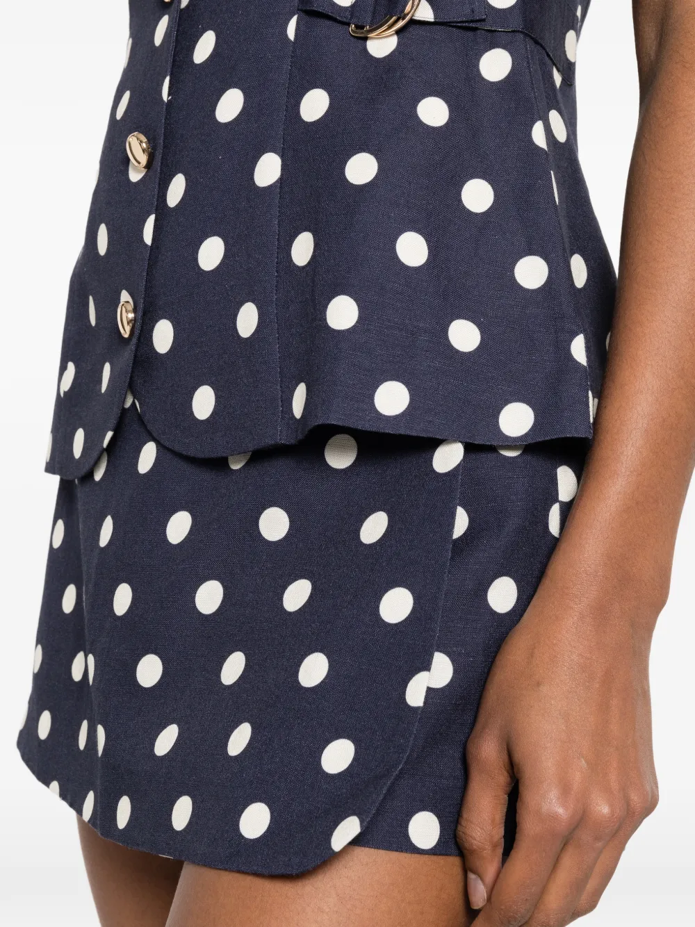 Maje Skorts met stippen Blauw