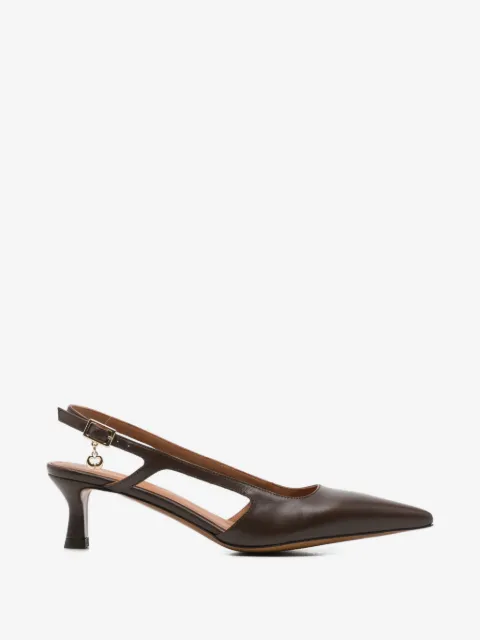 Maje pointed-toe slingback pumps