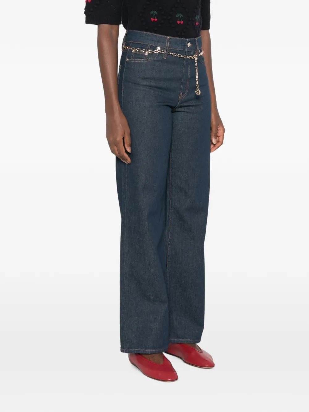 Maje Straight jeans Blauw