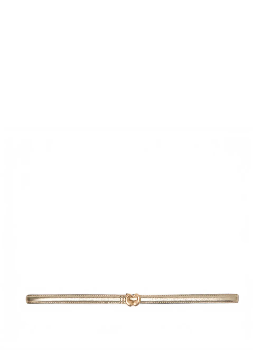 Maje slim metallic leather belt - Oro