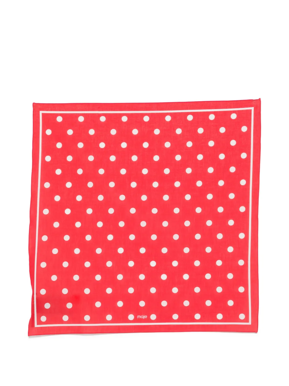 Maje Sciarpa a pois - Rosso