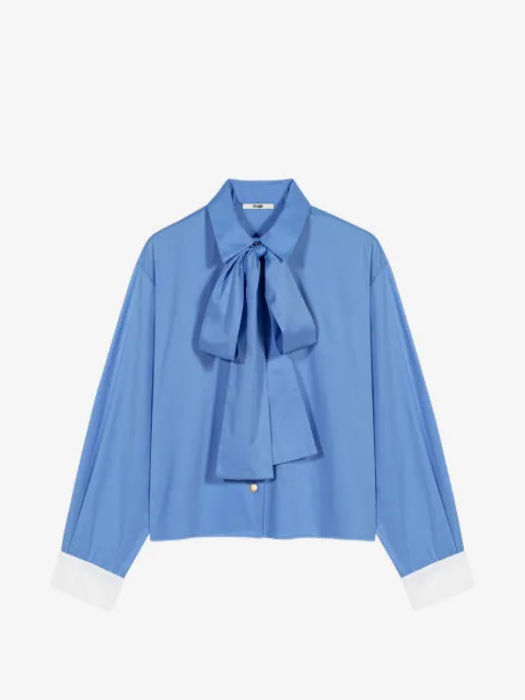 Maje camisa con moño en el cuello