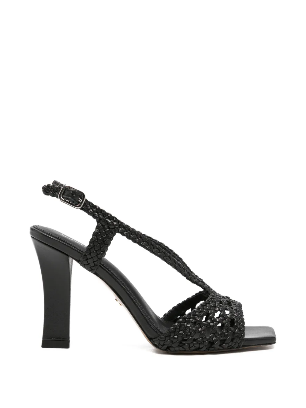 Lola Cruz Tàbata braided-leather sandals Zwart