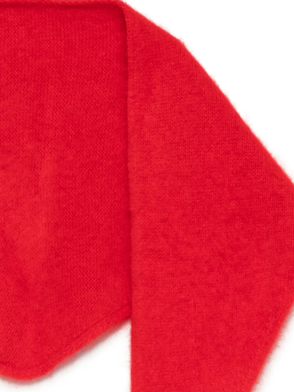 Maje Pluizige triangelvormige sjaal Rood