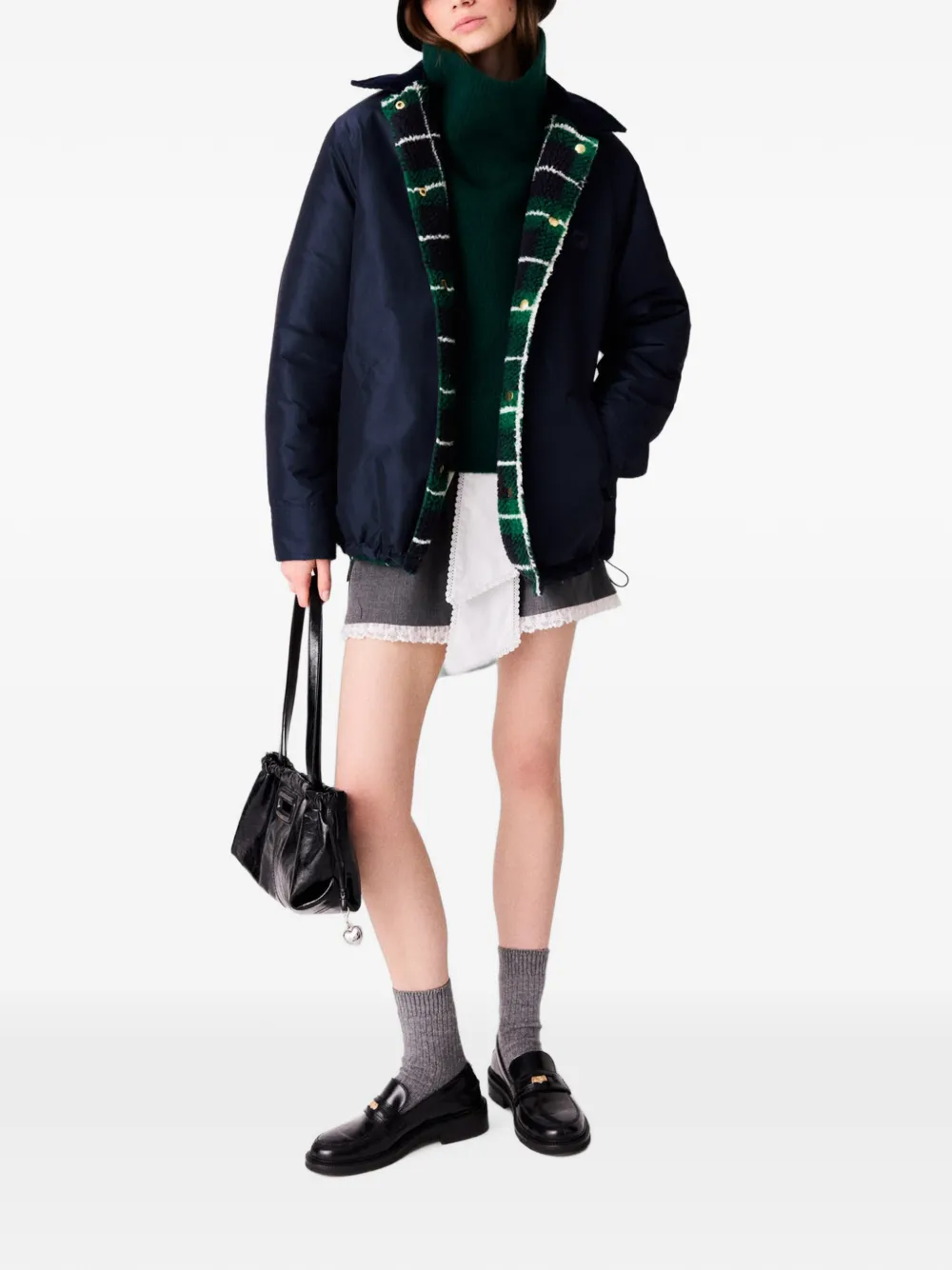 Maje Omkeerbare parka Blauw