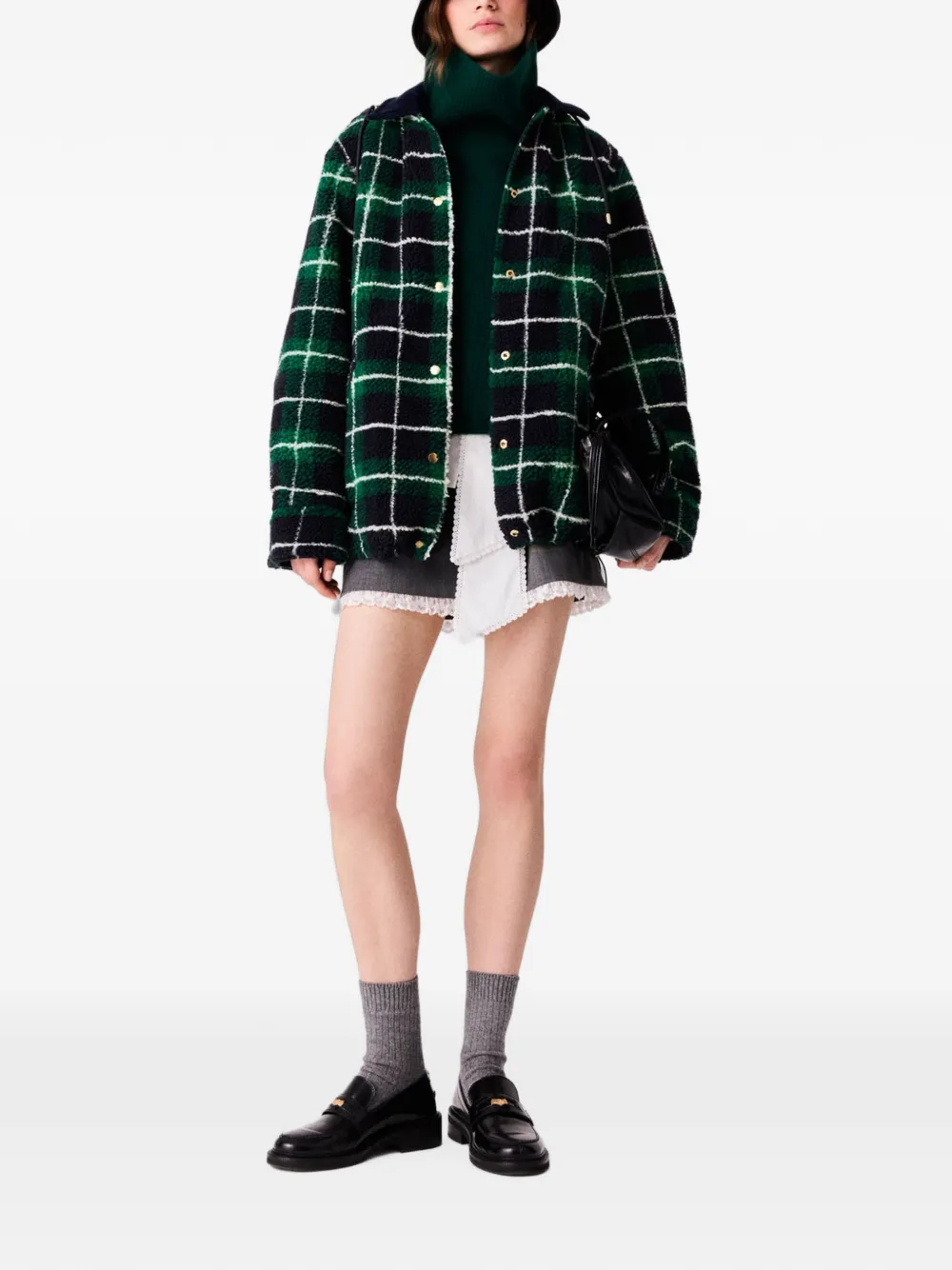 Maje Omkeerbare parka Blauw