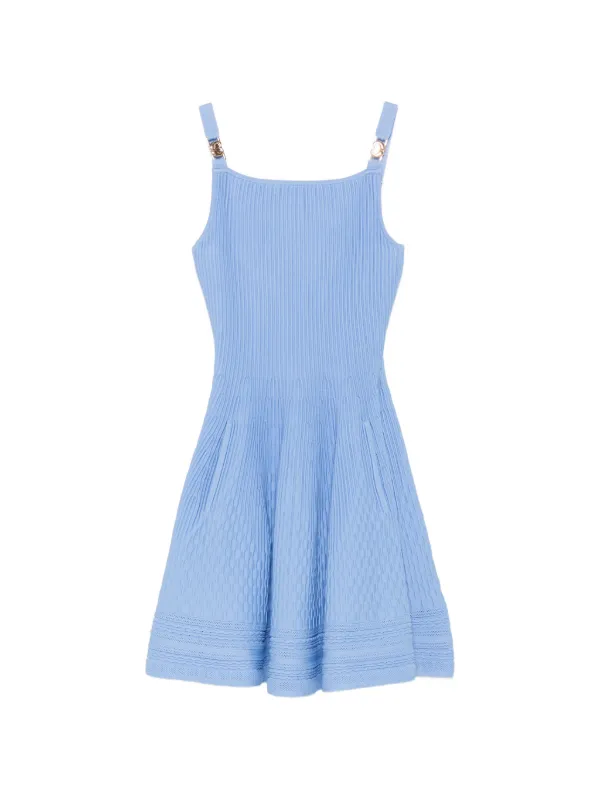 maje rib knit mini dress Contrast rib knit dress