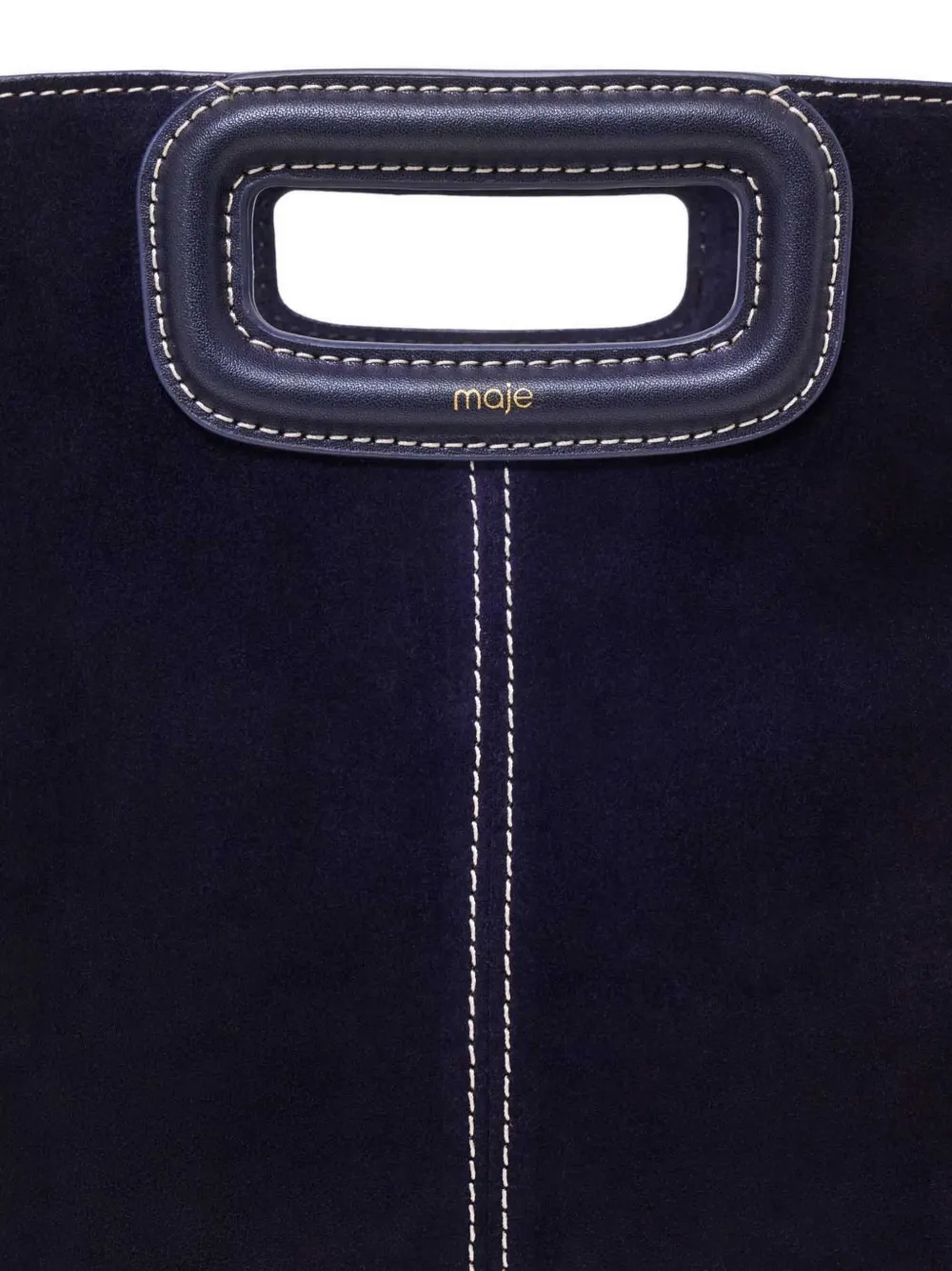 Maje M shopper met franje Blauw