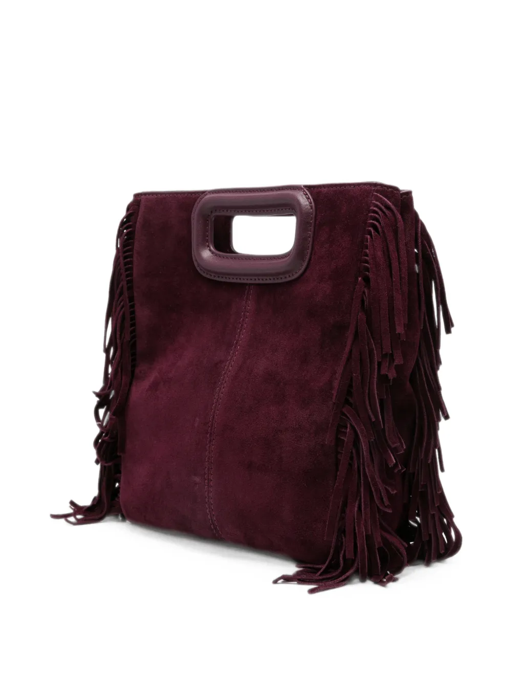Maje Medium shopper met franje Paars