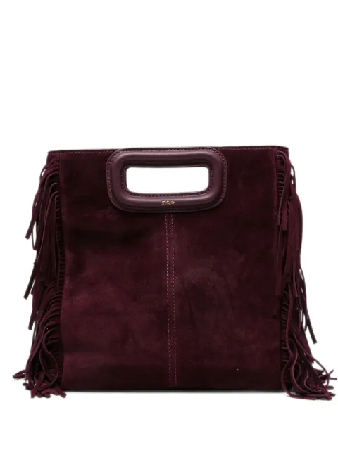 Maje medium fringed-detail tote bag