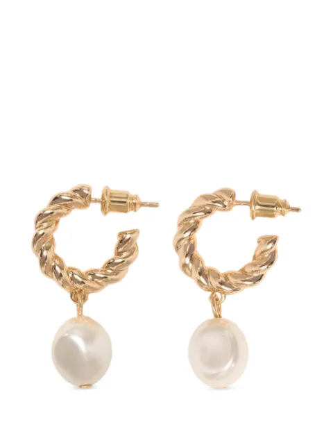 Maje faux-pearl twisted-detail earring