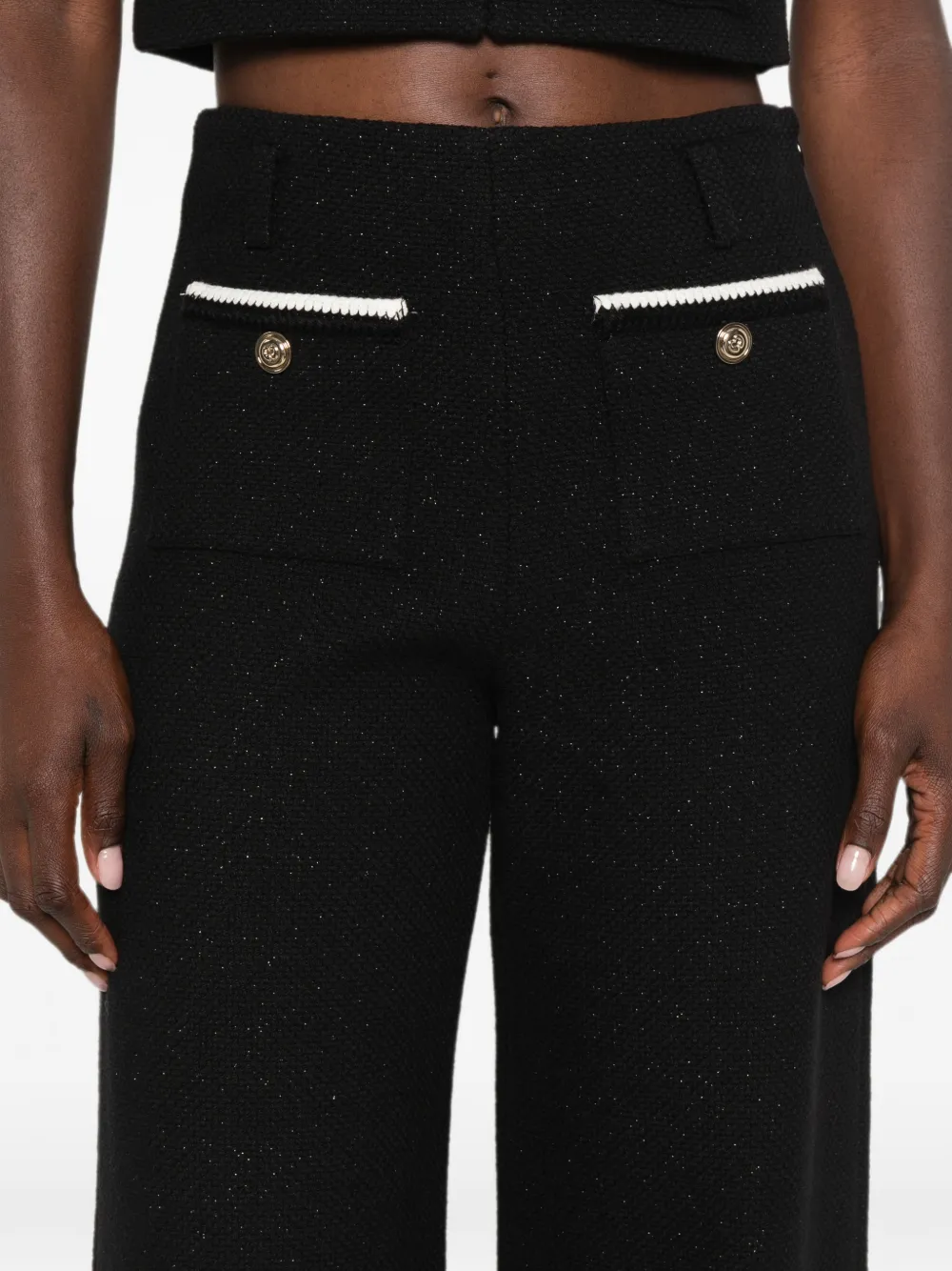 Maje Flared broek Zwart