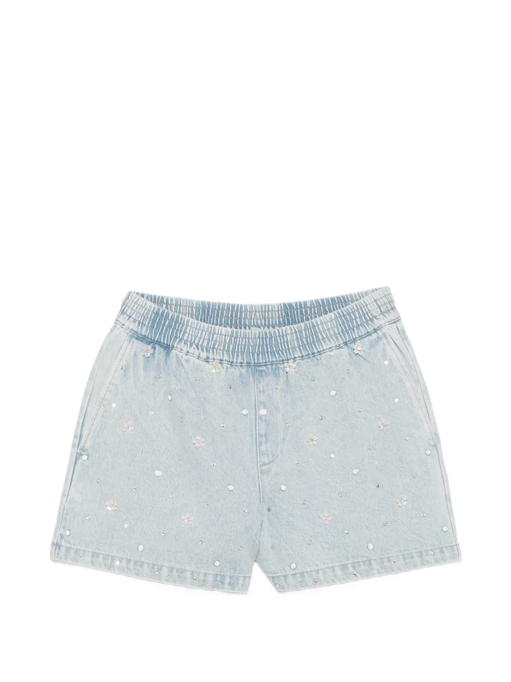 Maje rhinestone-embellished shorts - Blau