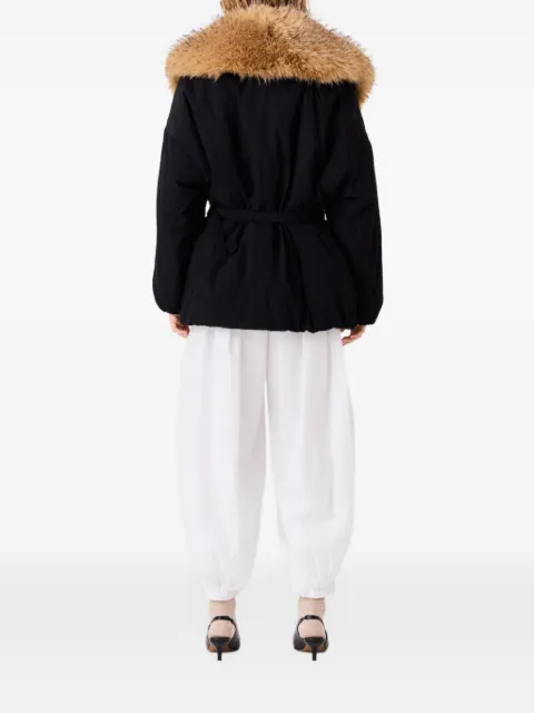 Maje oversized faux fur collar parka