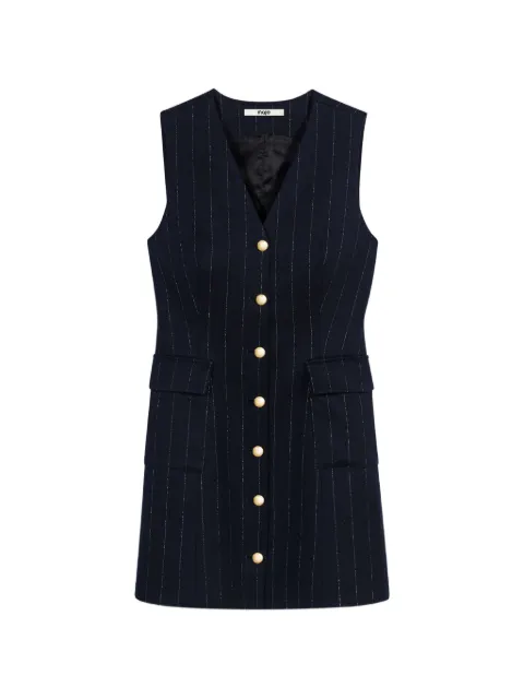 Maje sleeveless tailored lurex dress