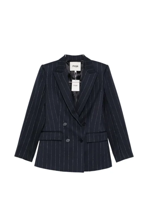 Maje pinstripe double-breasted blazer