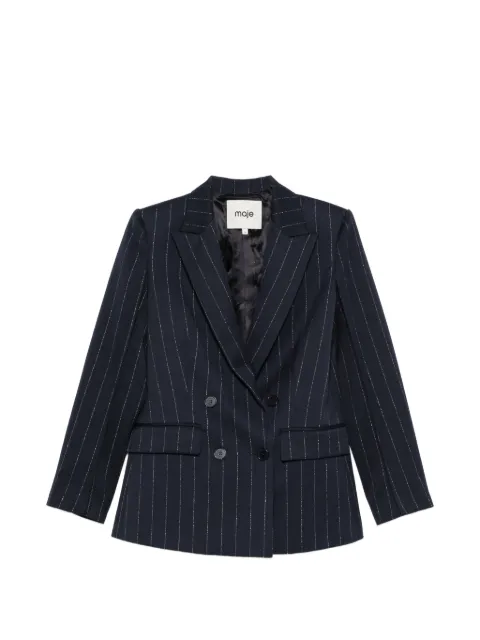 Maje pinstripe double-breasted blazer