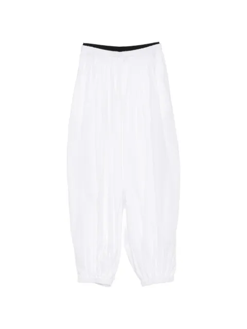 Maje elasticated-waistband oversize trousers