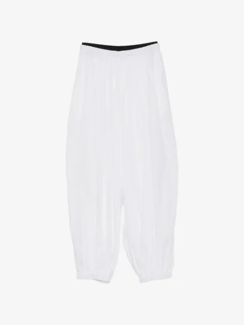 Maje elasticated-waistband oversize trousers