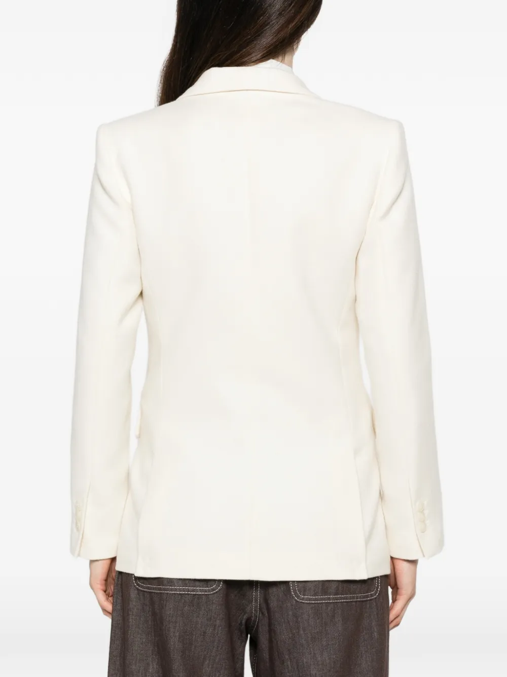 Maje Blazer met dubbele rij knopen Beige
