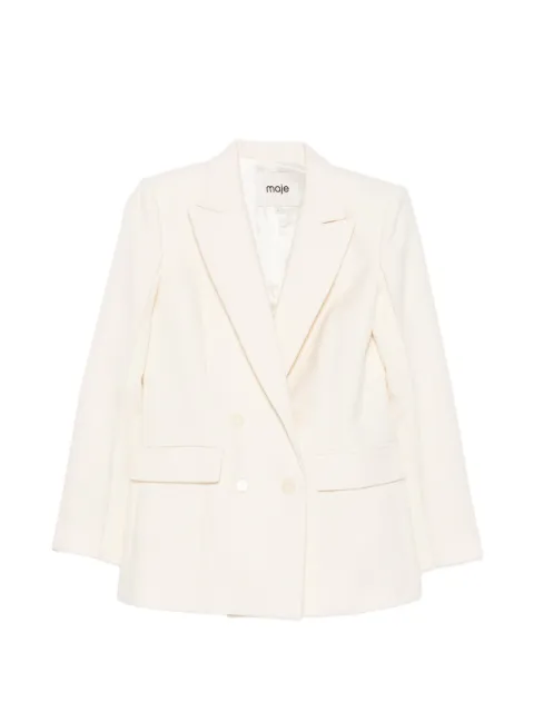 Maje double-breasted peak-lapel blazer