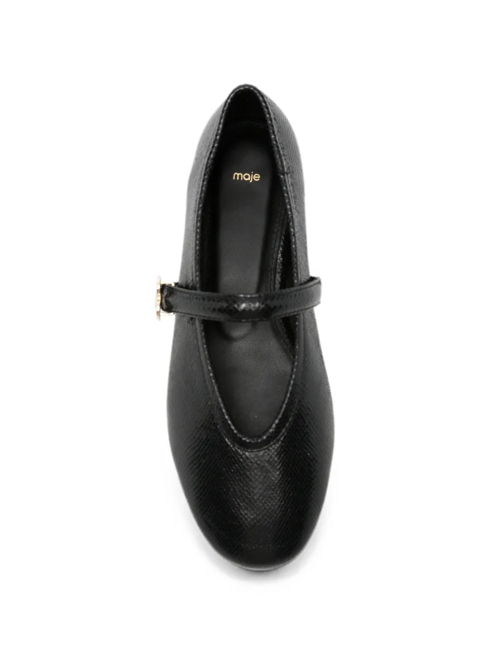 Maje Ballerina's met ronde neus Zwart