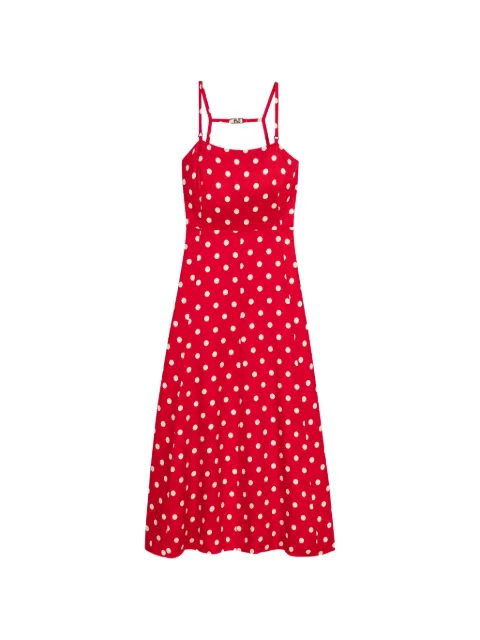Maje polka-dot midi dress