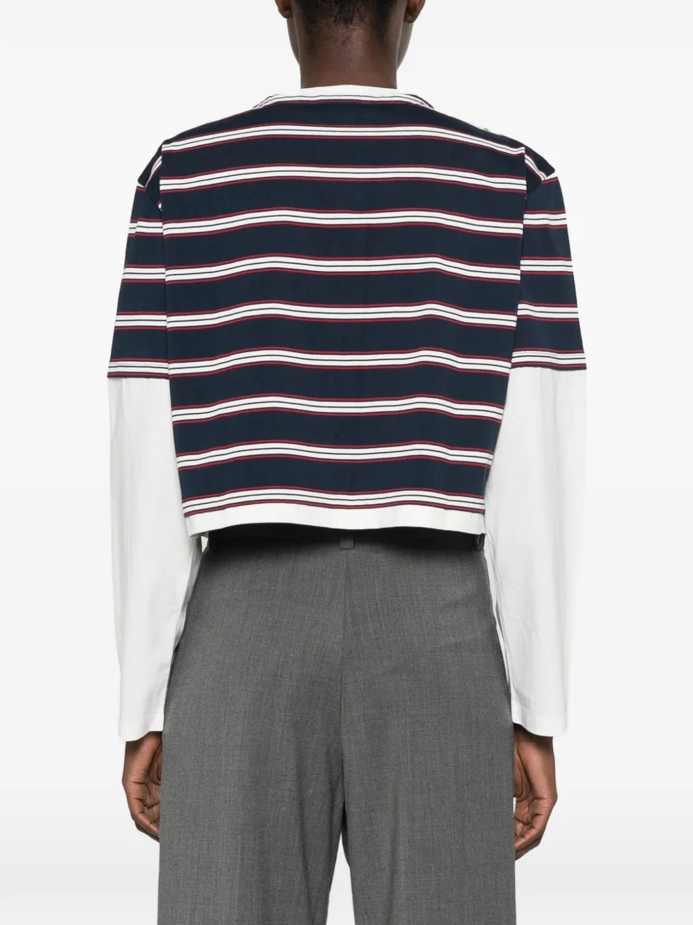 Maje Cropped T-shirt Blauw