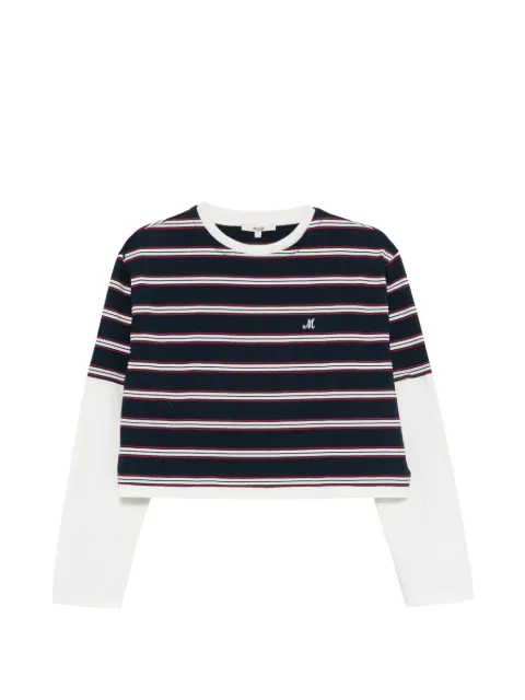 Maje playera corta con rayas