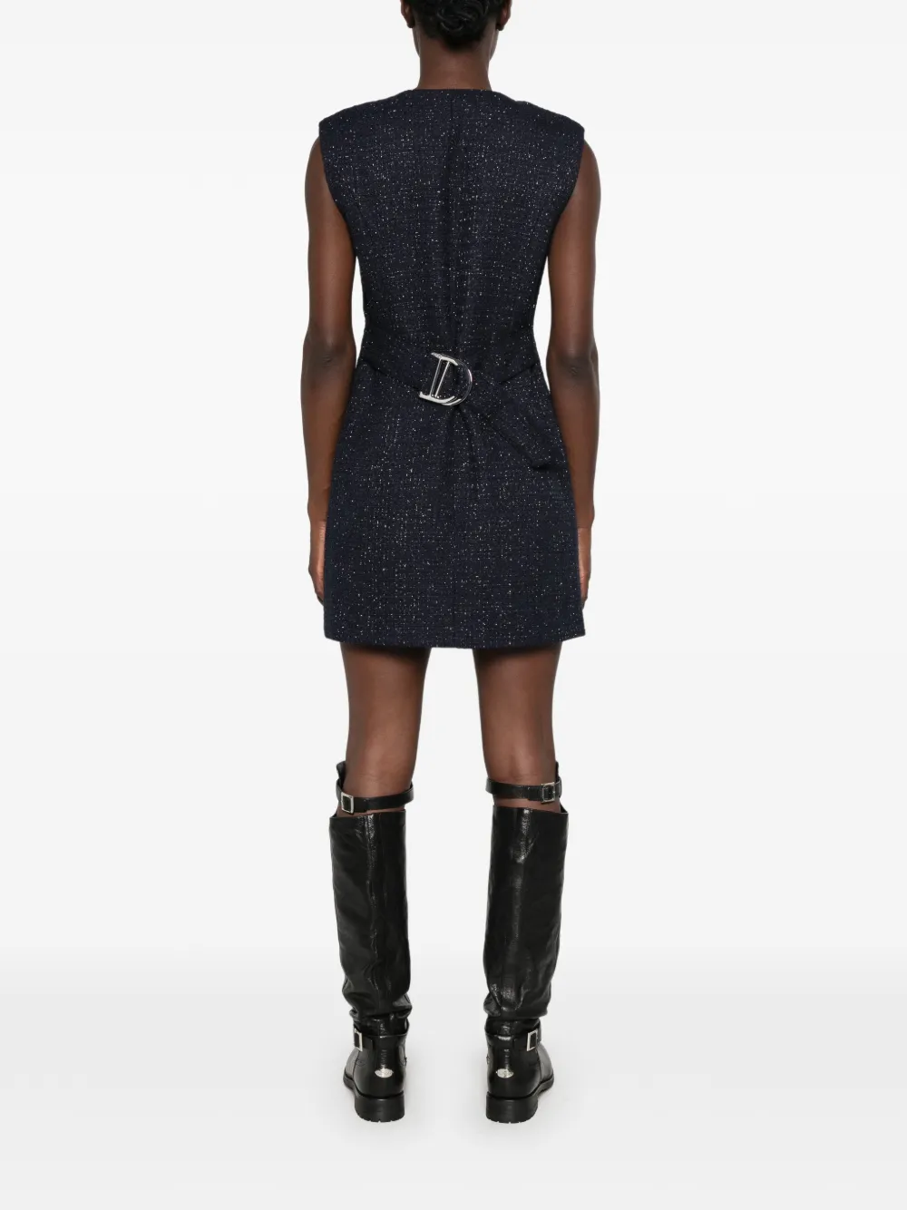 Maje Button-up mini-jurk Blauw