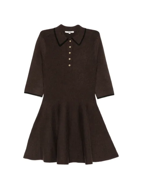 Maje button-up collared mini dress