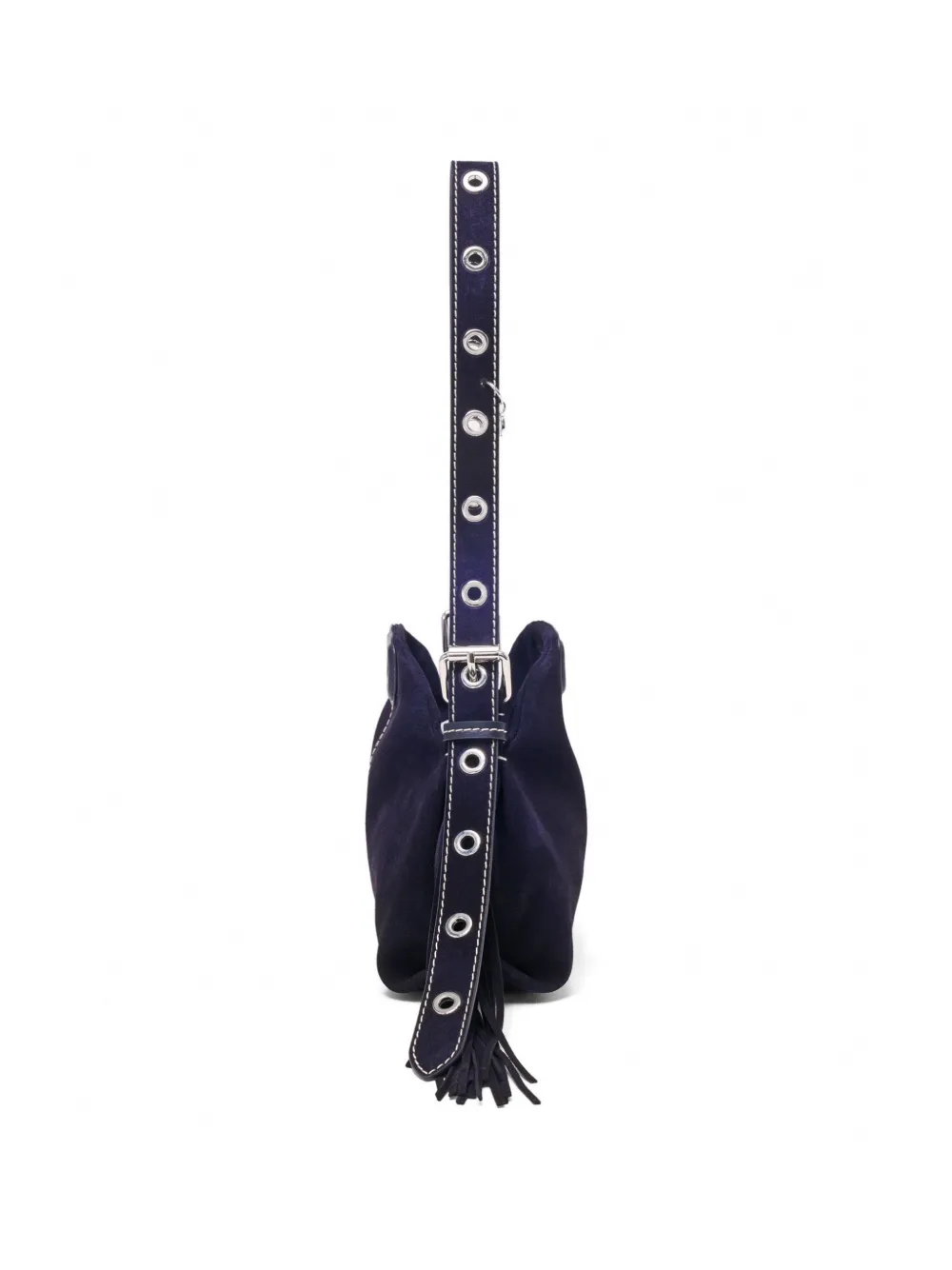 Maje Shopper met franje Blauw