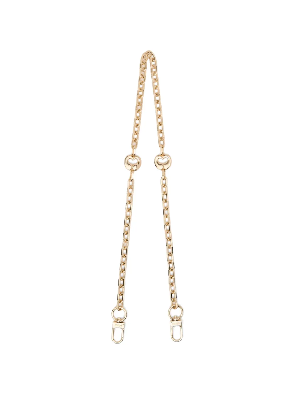 Maje short metal chain shoulder strap - Oro