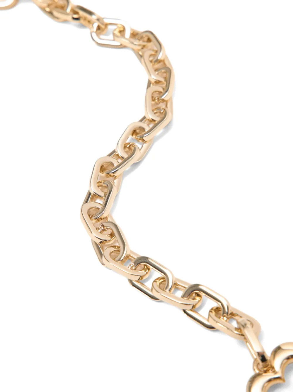 Maje Korte schouderband met metalen ketting Goud