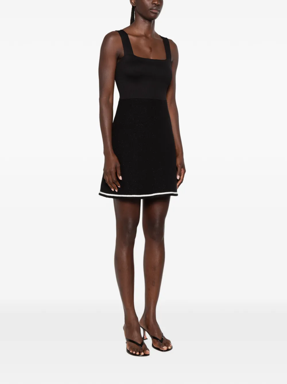 Maje Mouwloze maxi-jurk Zwart