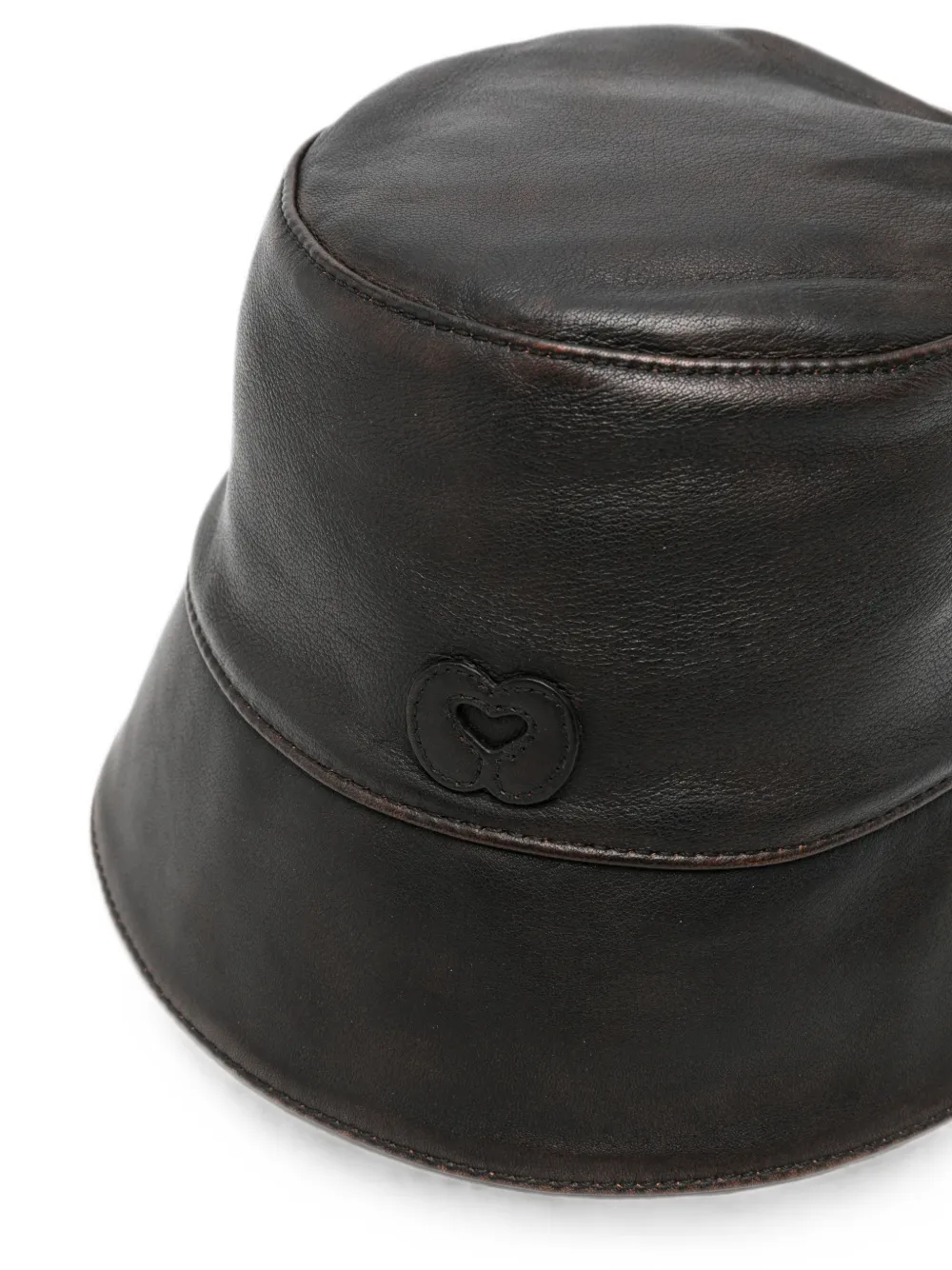 Maje Vissershoed met logopatch Bruin
