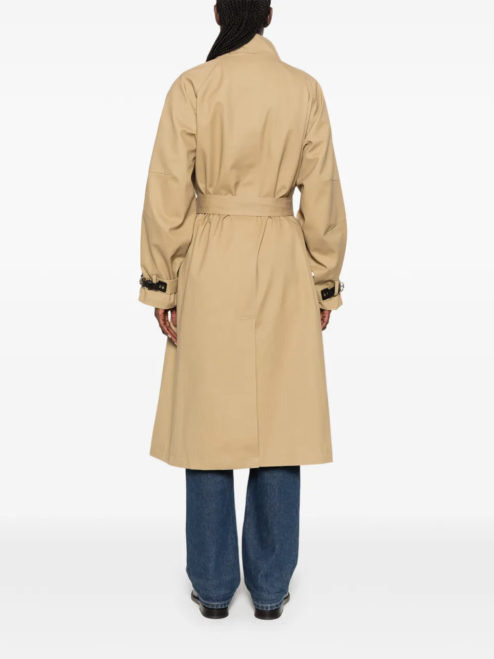 Maje Trenchcoat met ceintuur Beige
