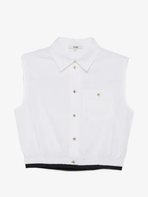 Maje camisa corta sin mangas