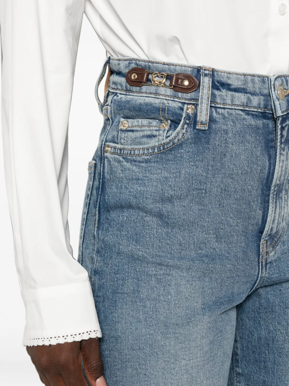 Maje Broek met gesp Blauw