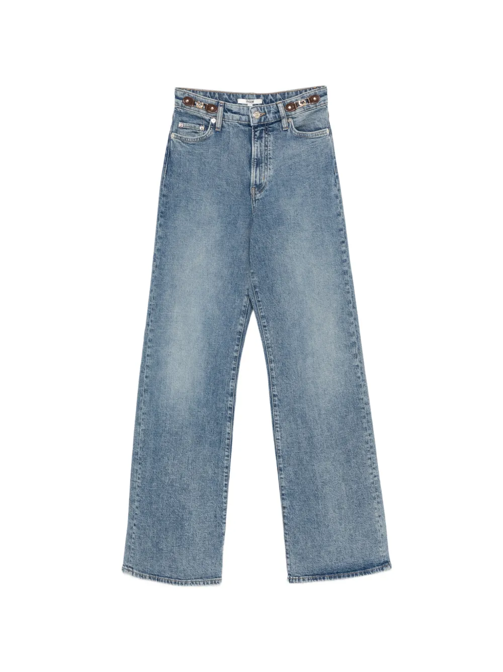 Maje Hose mit Schnallen - Blau