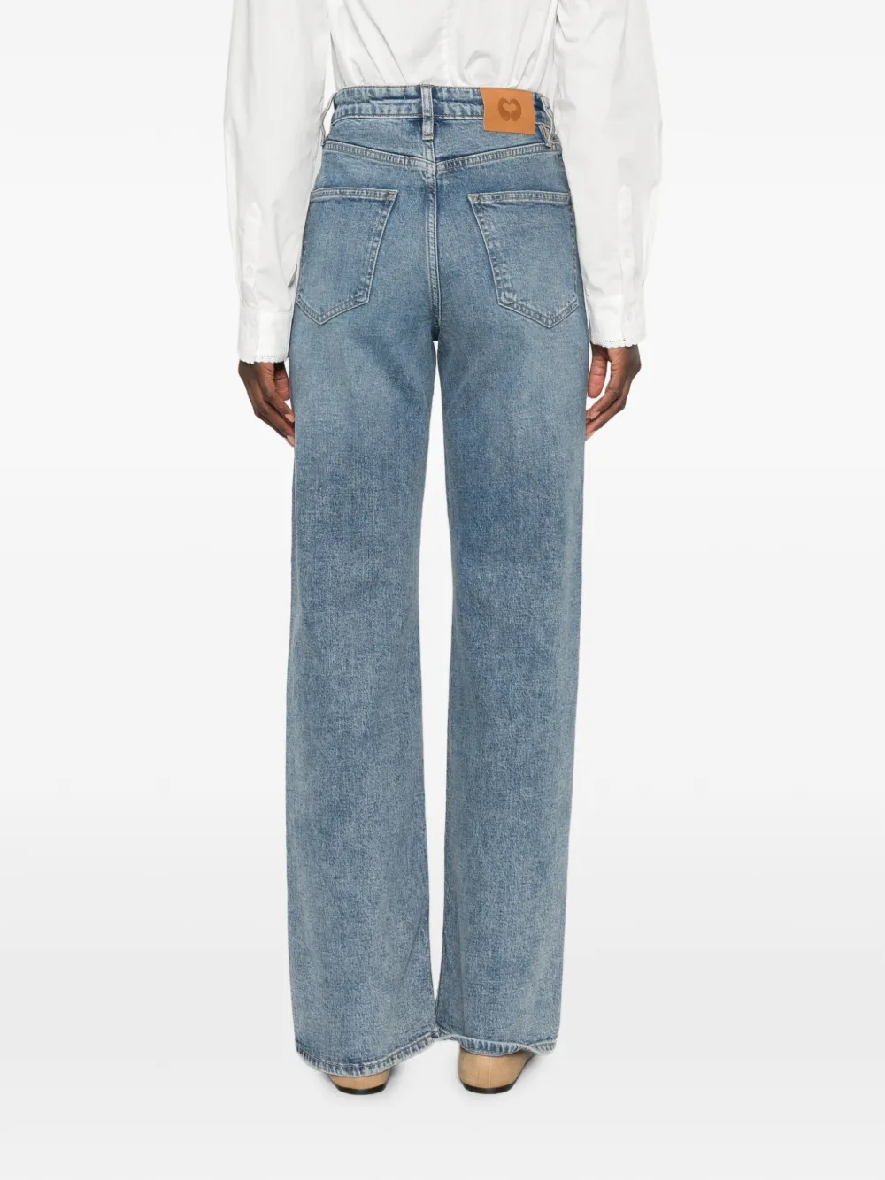 Maje Broek met gesp Blauw