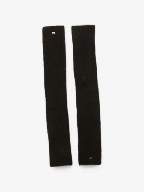 Maje ribbed fingerless gloves