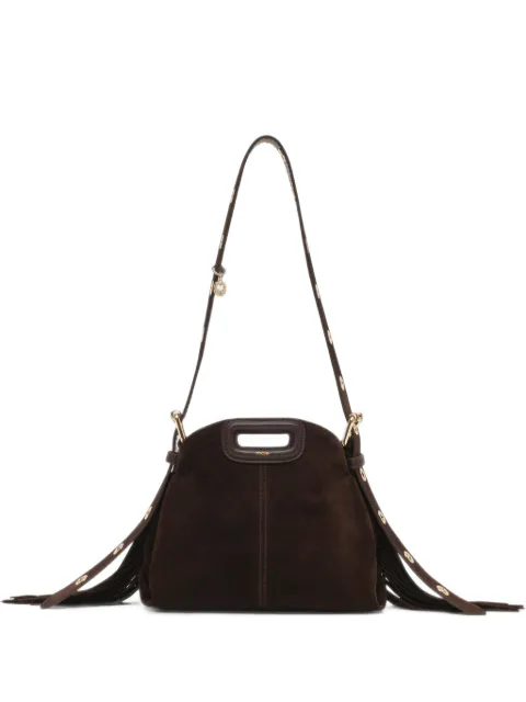 Maje suede leather mini Miss M bag