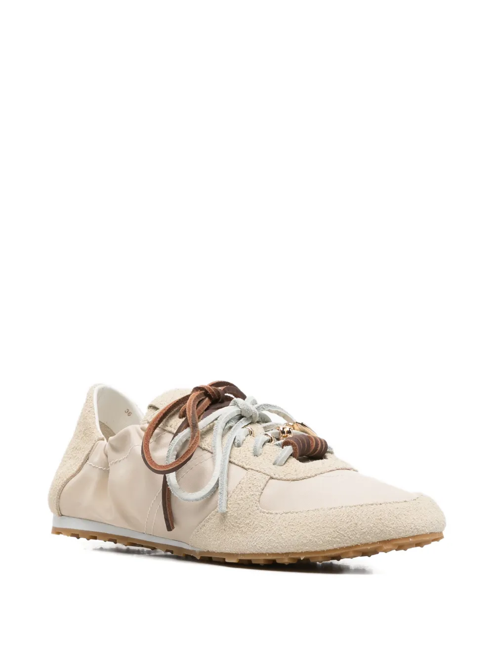 Maje Sneakers verfraaid met kralen Beige