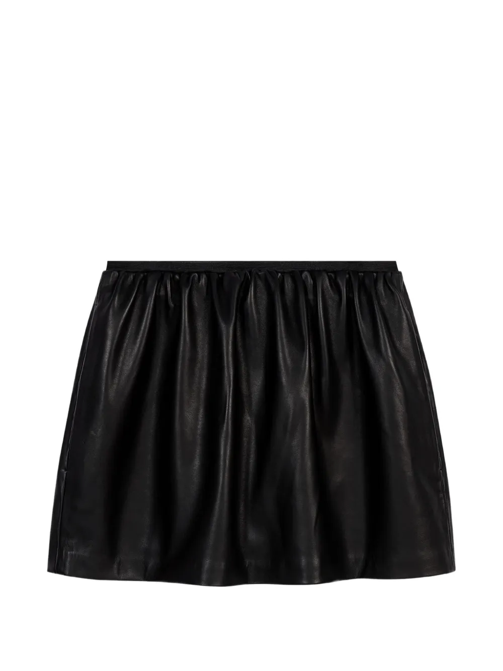Maje short leather skirt - Nero