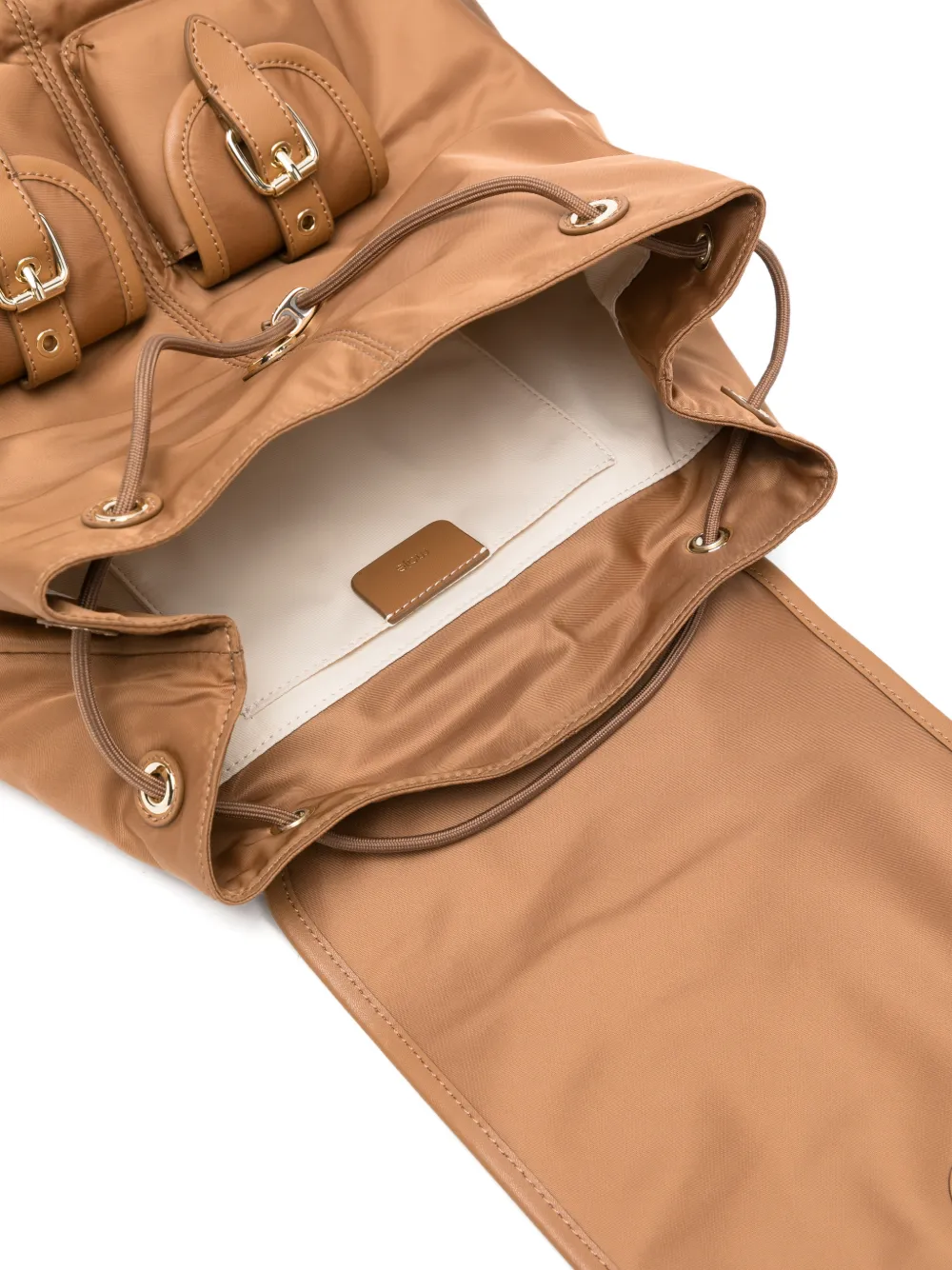 Maje Rugzak met gespdetail Bruin