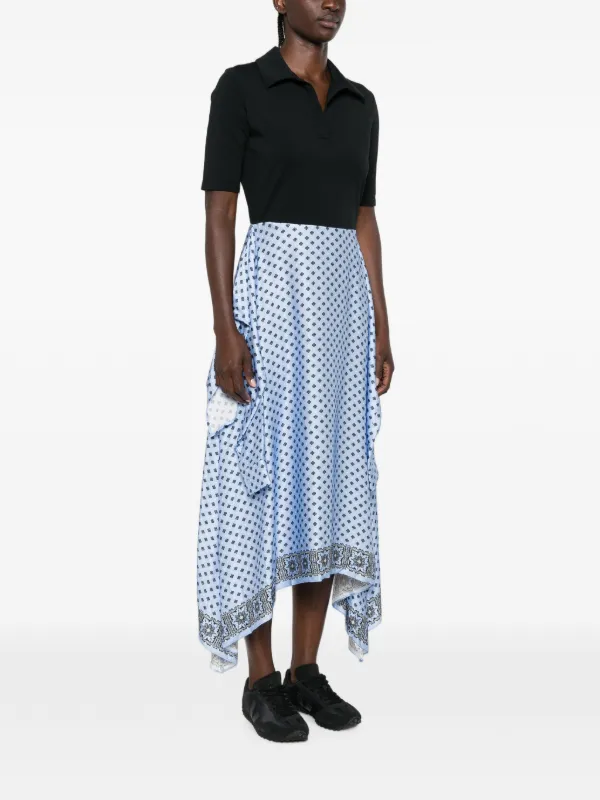 maje blue and white dress Layered-effect scarf skirt in Light Loungewear at Nordstrom, Size 34 Tripp NYC City Of Style:CM6090DK03 where every detail evokes Size:16 1/2 x 34